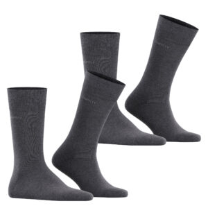 Esprit Basic Uni 2-Pack Heren Sokken Antraciet mix